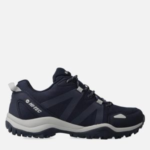navy blue hitec trail running shoes