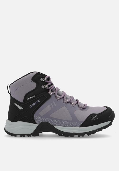 lilac black accents hitec hiking boot