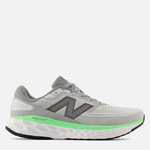grey and green new balance running shoes